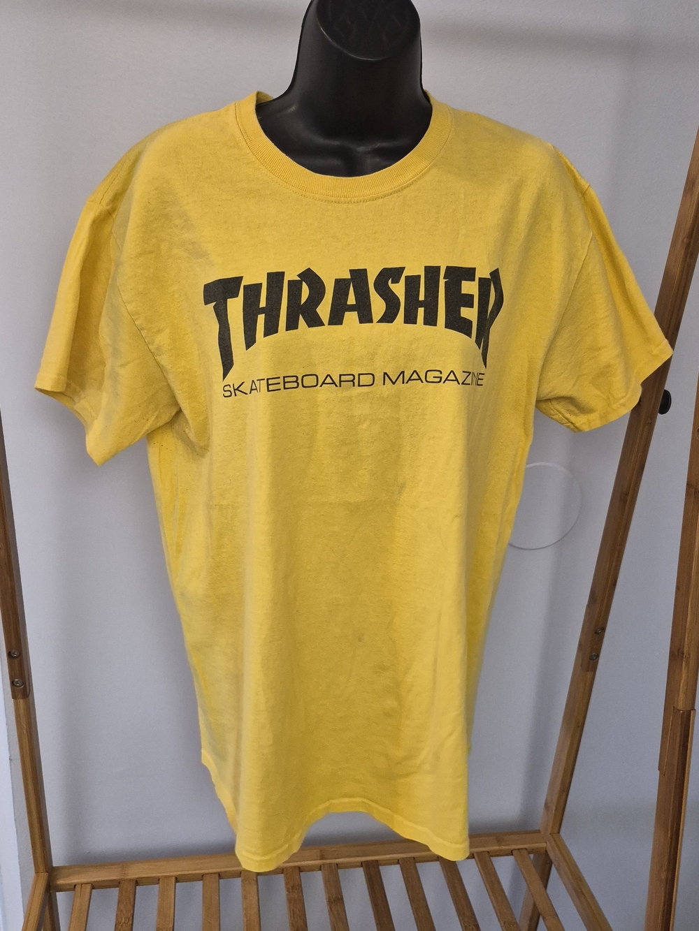Thrasher Yellow Skateboard Magazine Logo Tee - Men's